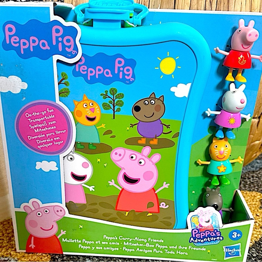 New Peppa Pig Adventure Travel Carry Along Friends and Case Limited Edition Set - Picture 14 of 15